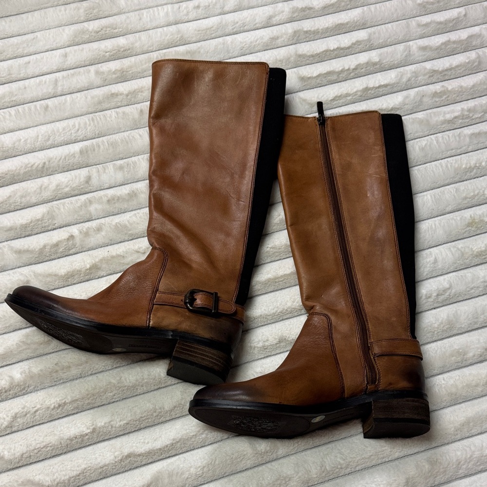 Vince Camuto Brown Leather Heeled Boots
